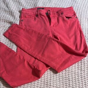 Kut from the Kloth deep pink split-hem Jeans 2